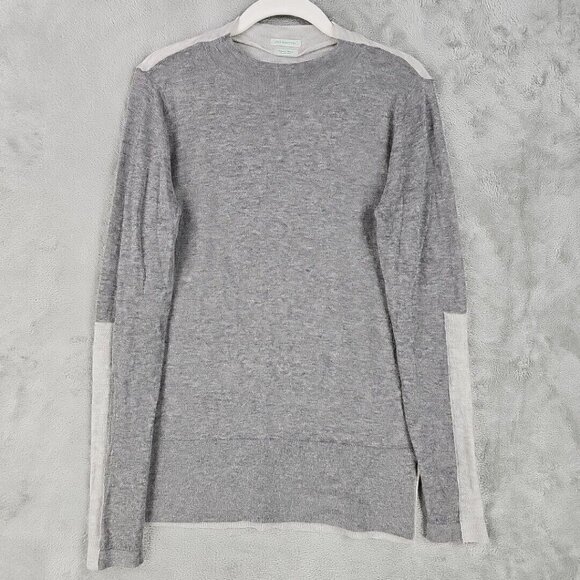 Stile Benetton Sweater Womens M Gray Alpaca Blend Italian Yarn Soft Mock Neck - Picture 1 of 6